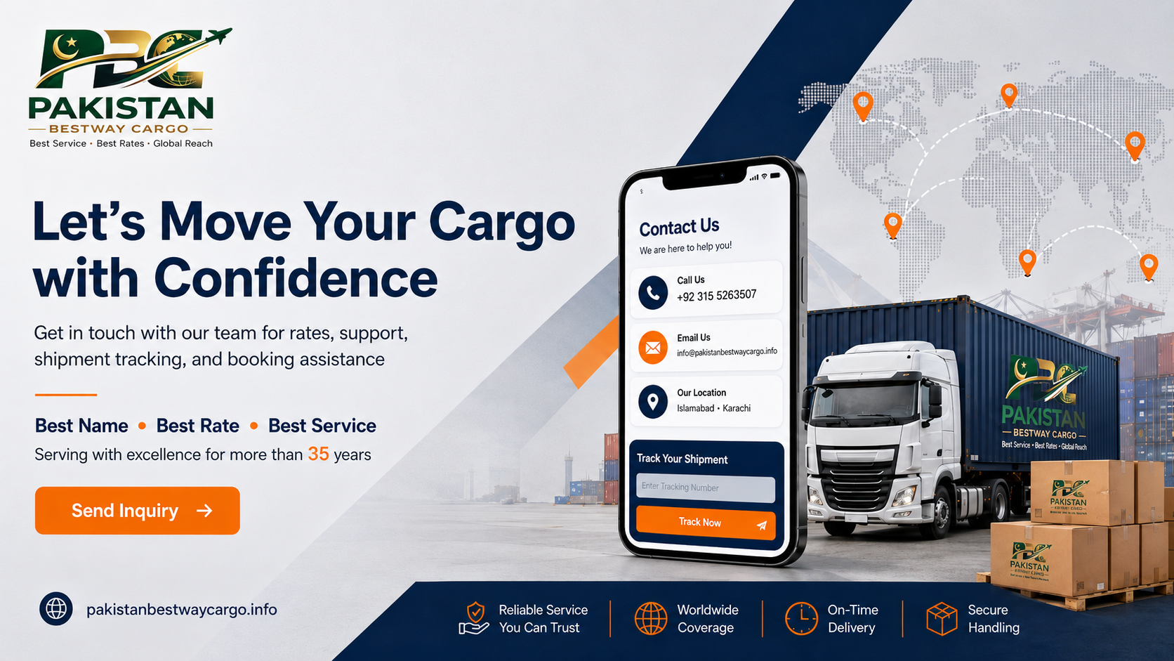 Contact Pakistan Best Way Cargo